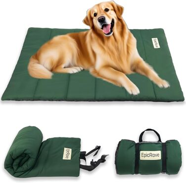 Водонепроникна підстилка для собак на 110х68 см – неслизька килимок для собак, миється – ідеально для подорожей, авто та активного відпочинку (зелений)