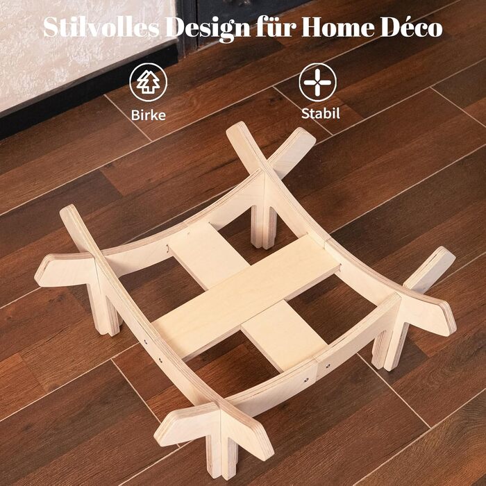 Кішка ліжко CheerPals, квітка, 55x55 см, велике, м'яке, для всіх котів, білий (світло-блакитний)