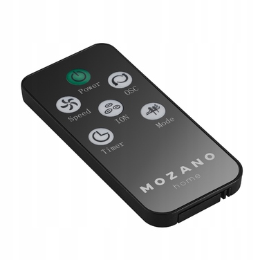 Колонний вентилятор Mozano AirWave, сріблястий/сірий, WiFi, ароматерапія