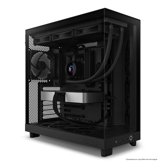Корпус NZXT H6 Flow з вікном, чорний