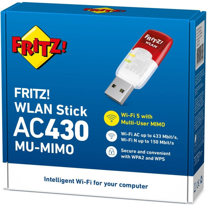 USB Wi-Fi адаптер FRITZ!WLAN Stick AC 430 (Міжнародна версія)