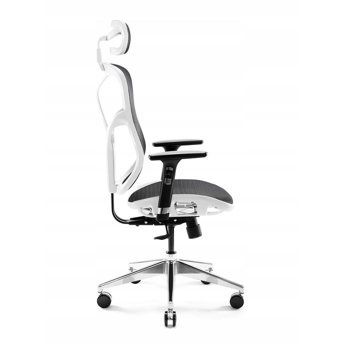 Ергономічне офісне крісло Diablo Chairs V-Basic до 150 кг, чорно-біле