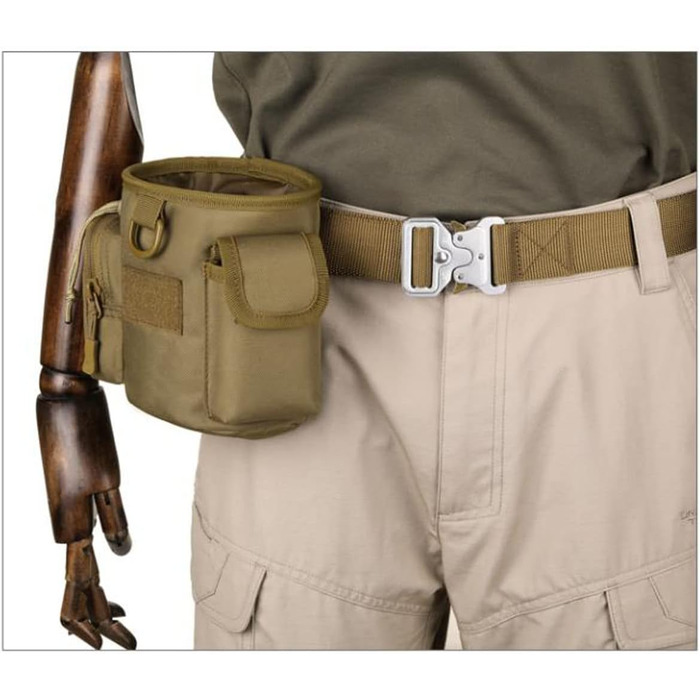 Сумка-мішечок з шнурком для дресирування собак, для полювання, Airsoft, як навчальна сумка для цуценят, ласощів, іграшок для тварин (хакі)