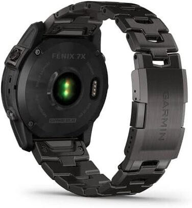 Garmin Fenix 7X Sapphire Solar з титановим браслетом, сірий/сірий колір