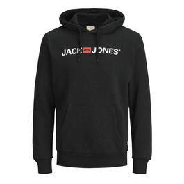 Чоловічий худі Jack & Jones з логотипом, чорний, розмір XL