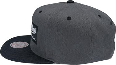 Кепка Mitchell & Ness 2 Tone Box Logo Snapback, універсальний розмір, чорний/сірий
