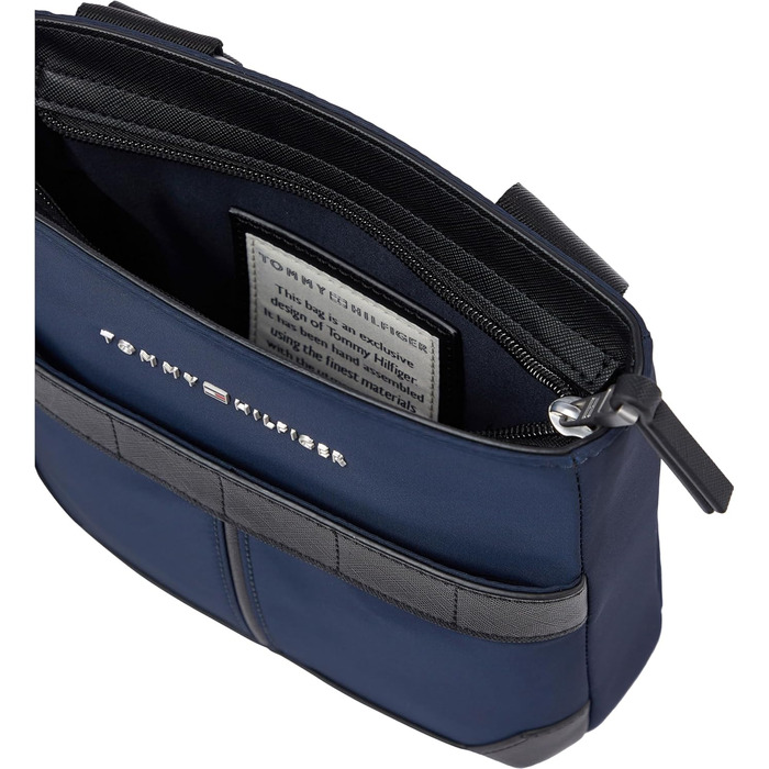 Чоловіча сумка на плече Tommy Hilfiger TH Elevated Nylon Mini Crossover, Колір: Space Blue (блакитний), Універсальний розмір