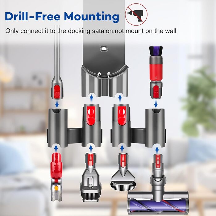 Кріплення для пилососа Dyson V7 V8 V10 V11 V15 Outsize Gen5 - 2 шт.