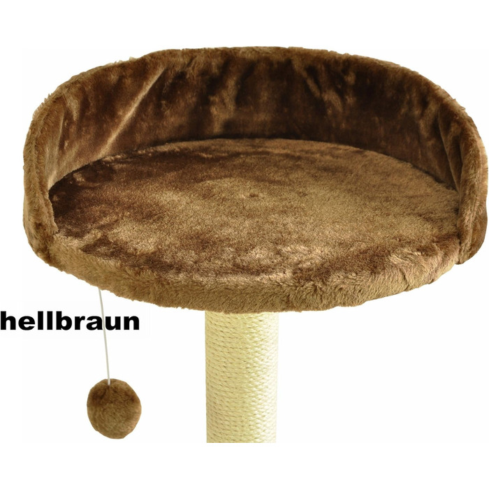 Nanook Kratzbaum Liegeplatz Top for Strong Cats - Size XXL - 46 cm Ø - Beige (Light Brown)