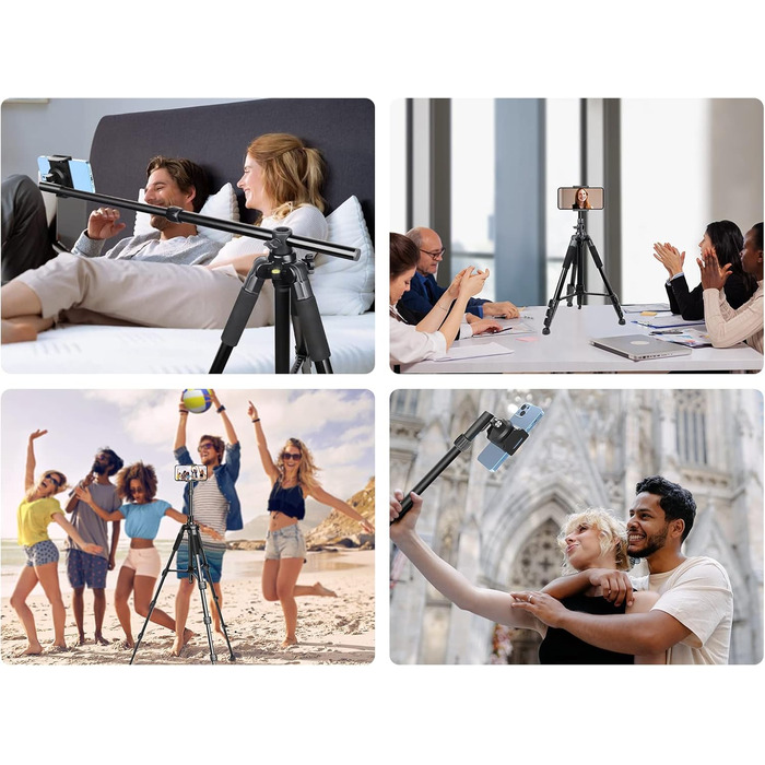 Штатив для смартфона Elitehood з виносним плечем 114 см, гнучкий, 180 см, 360° - для відеозйомки