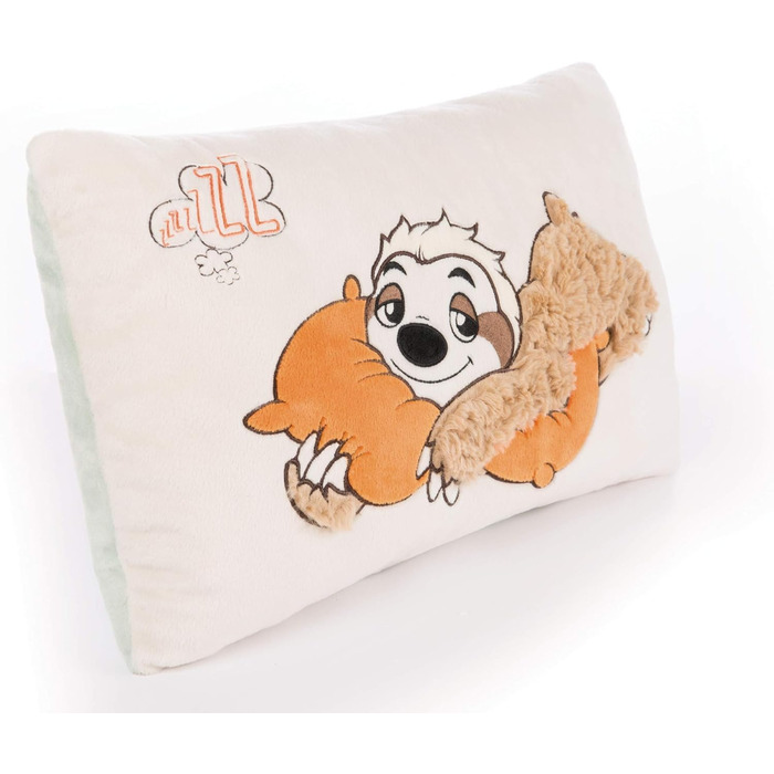 Дитяча подушка NICI Лінивець Wave Dave, прямокутна 43x25 см, м'яка плюшева іграшка, бежевий