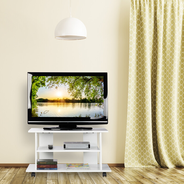Relaxdays TV Stand with Wheels