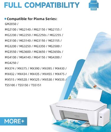 Картриджі Canon 540 541 XL Multipack (чорний та кольоровий), сумісні з Pixma TS5150, TS5151, MX475, MG3600, MG3650, MG4200, MG4250, ресурс 1100+ сторінок