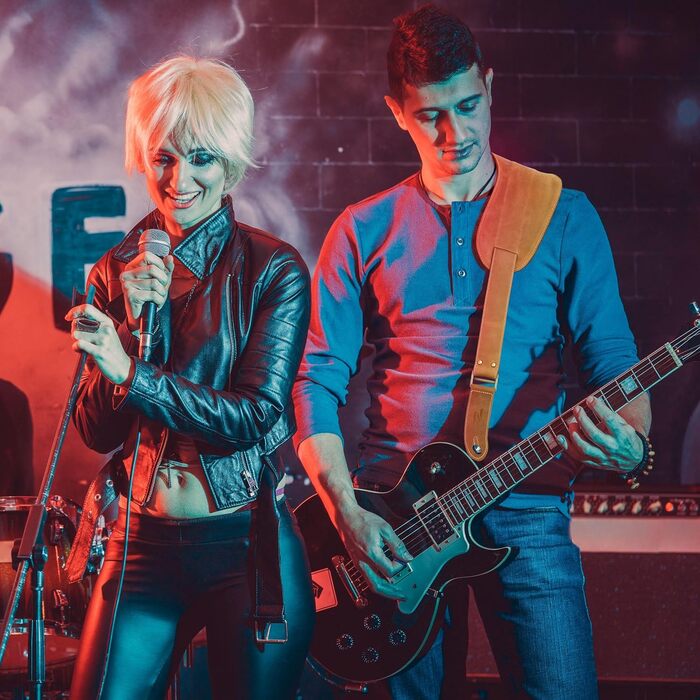 Гітарний ремінь Nefelibata з повномісної шкіри, 2' з кишенею для медіатора, для бас-, електро- та акустичної гітари, з медіаторами, кнопками та замками (Star Black) (Vintage Latte Brown)