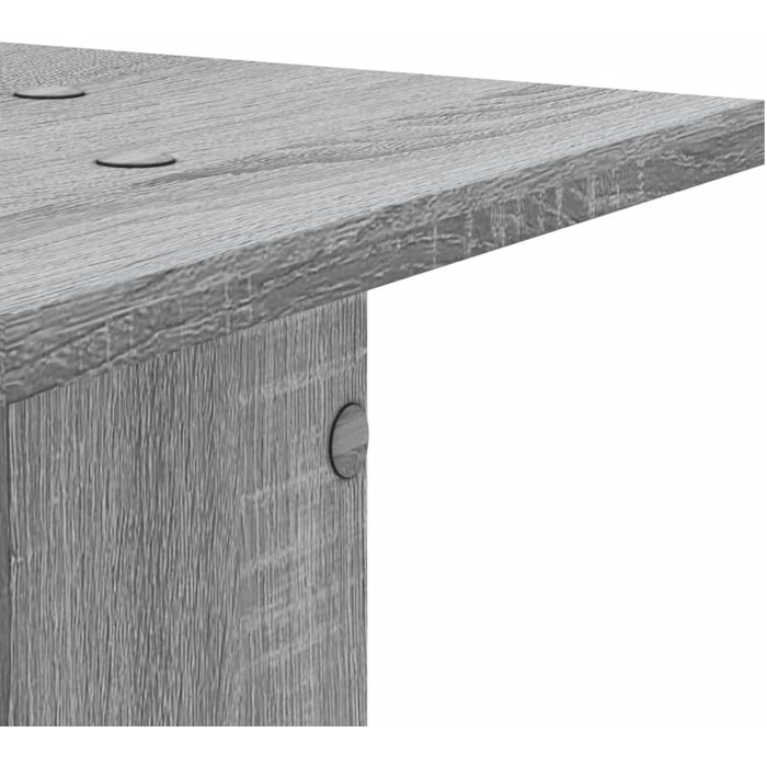 Підставки для колонок vidaXL, 2 шт., високі, для Hi-Fi, домашнього кіно, саундбар, покращене звучання, ДСП (сірий, 30 x 30 x 80 см)