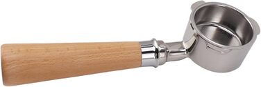 3-Hour Siebträger (Portafilter), 51 mm Stainless Steel with Filter Basket, Removable and Easy to Clean, Compatible with Petrus, Yanxuan, DERLLA, Severin, GULISSO, Stelang (Color A2 Beech)