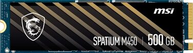 SSD MSI Spatium 2TB PCIe 4.0 NVMe M.2 - Внутрішній твердотільний накопичувач, 7000 МБ/с (читання) & 6800 МБ/с (запис), 3D NAND, Захист даних, 5 років гарантії (1400 TBW)