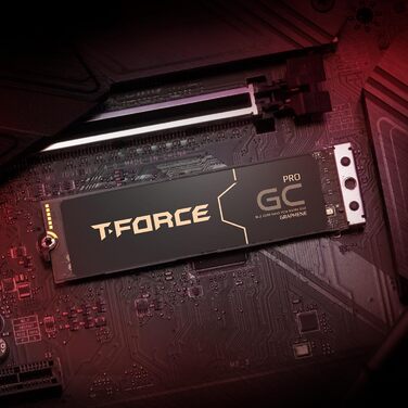 TEAMGROUP T-Force GC Pro 2TB NVMe SSD PCIe Gen4x4 M.2 2280 з графітовим кулером для геймінгу (5000/4500 MB/s)