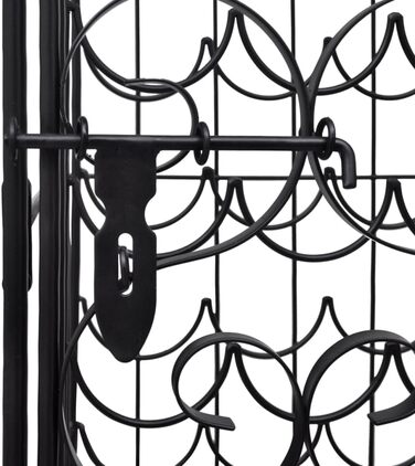 vidaXL Wine Rack 35 Bottles Metal Bottle Rack Bottle Stand Wine Cabinet