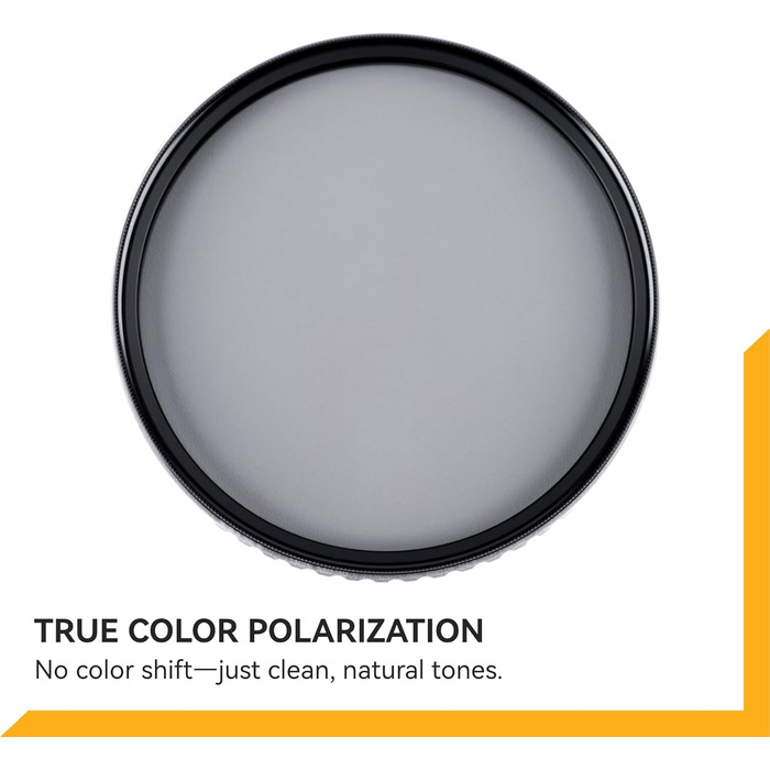 NiSi True Color CPL фільтр поляризаційний для об'єктива камери (58mm) з багатошаровим нанопокриттям та ультра-низьким відбиттям