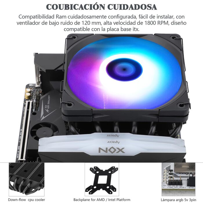 Thermalright AXP120-X67 BLACK ARGB: Кулер для CPU з 6 heatpipes, 120mm вентилятор, підтримка AM4/LGA 1700/115x/20xx