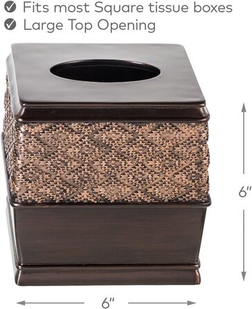 Набір аксесуарів для ванної кімнати Creative Scents – 6 предметів: дозатор для мила, мильниця, попільничка, тримач для зубних щіток, кришка для серветок