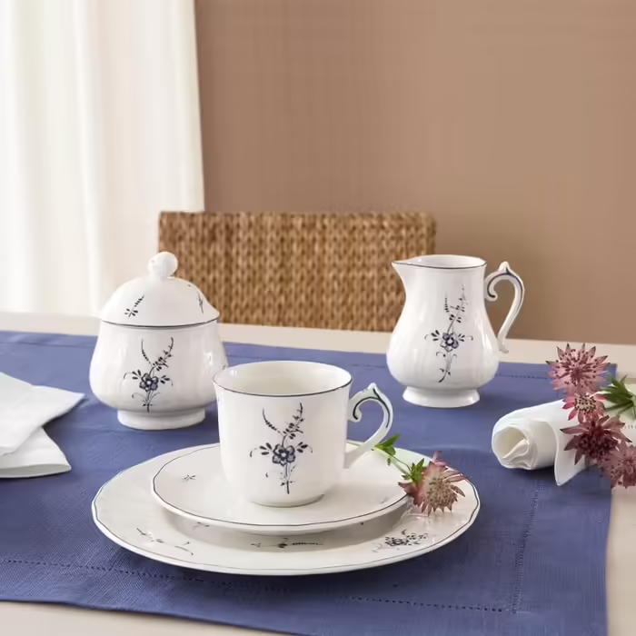 Цукорниця Villeroy & Boch Vieux Luxembourg, преміум порцеляна, біло-синя