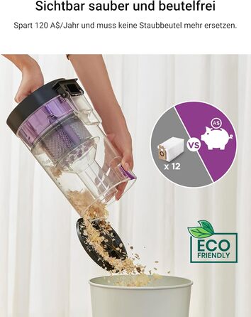 Робот-пилосос EUREKA E10s з вологою тканиною: потужне всадіння 4000Pa, LiDAR-навігація, автопідняття мопа, ідеально для видалення шерсті тварин, керування через додаток та голосовий помічник, чорний