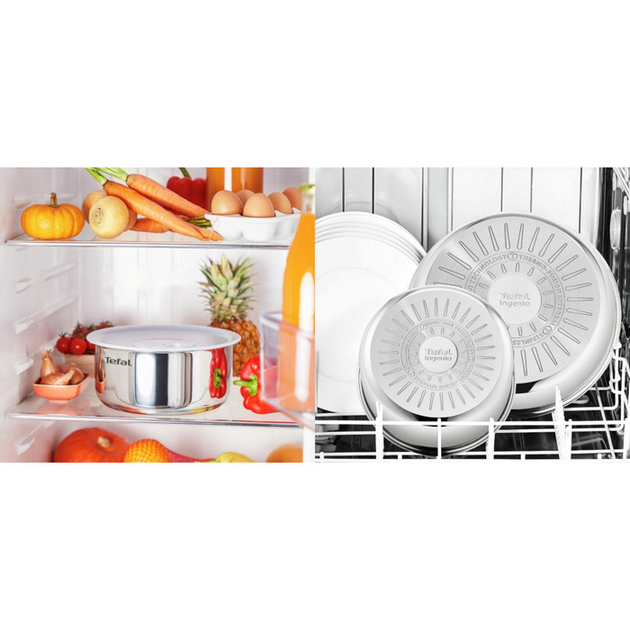 Набір сковорідок Tefal Ingenio Cook Eat, 3 предмети, для індукційних плит