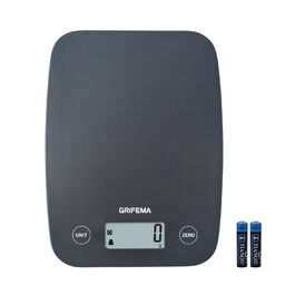 Кухонні ваги GRIFEMA професійні цифрові - точна вага з LCD дисплеєм, автоматичне вимкнення, функція тарування, ваги для кухні, 6 одиниць вимірювання (1г-5000г)
