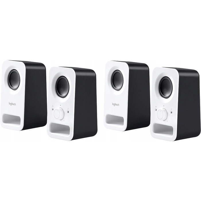 Комп'ютерні колонки Logitech Z150 2.0, 6 Вт RMS, Jack 3,5 мм, білі