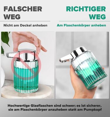 Phneems Automatic Soap Dispenser Glass Electric Soap Dispenser With Sensor 3 Adjustable Levels Soap Dispenser Automatic Dish Soap Dispenser USB Charging IPX5 Waterproof FOR Bathroom Kitchen Gel