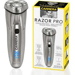 Електричний чоловічий верстат для гоління Carrera Rotationsrasierer - гоління мокрою та сухою, для чутливої шкіри