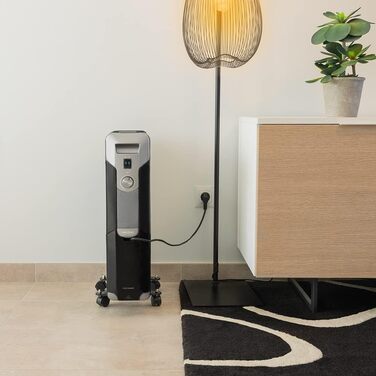 Масляний радіатор Cecotec ReadyWarm 11000 Space, 2500 Вт, 11 ребер обігріву, 3 режими, 25 м², білий (чорний)