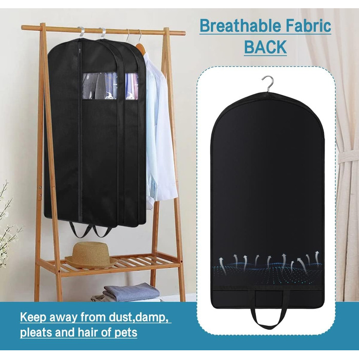 Органайзери для шафи KIMBORA 109,2 см (3 шт.) - для зберігання одягу, мантій, курток