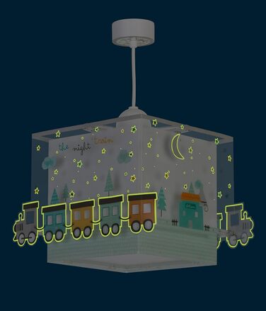 Dalber children's lamp pendant light hanging lamp pull colors train The Night Train colorful
