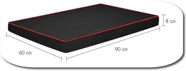 FORTISLINE Dog Mat Dog Bed OAHU Plus 2 Sizes 4 Colors (XL - 120x80x8cm, ) (L - 90x60x8cm, Blue)