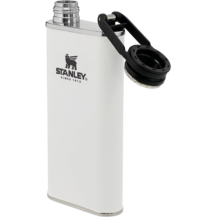 Термос Stanley Classic Wide Mouth 236ml з кришкою Never-Lose, нержавіюча сталь, зелений Hammertone (Polar White), BPA Free