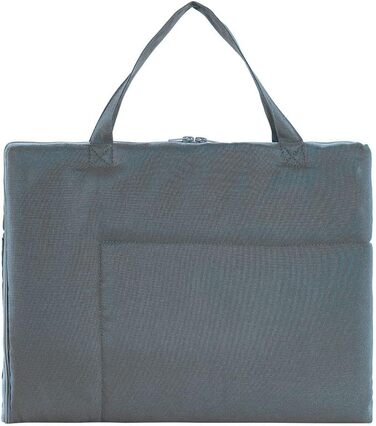 Кімоно® Складаний килимок для собак у подорожах (60x80 см) • Переносний килимок для собак • Подорожній килимок для собак у вигляді сумки • Лежанка для собак для подорожей • Килимок для собак, який можна прати • Колір: Сірий