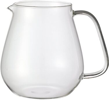 Kinto Unitea One Touch Teapot from Stainless Steel, 720 ml, Heat-Resistant Glass Teapot with Stainless Steel Infuser in Lid (Japan Import)