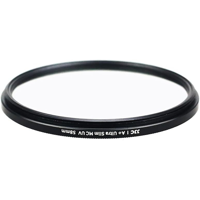 Фільтр JJC UV, 49 мм, ультратонкий, багатошарове покриття, захист від UV-променів, об'єктив для Canon Sony DSLR з різьбою 49 мм (Срібний)