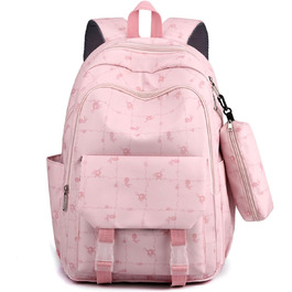 Великий рюкзак для учнів середньої школи, шкільний рюкзак для дівчат, рюкзак для полегшення навантаження, синій шкільний рюкзак для хлопців (рожевий)