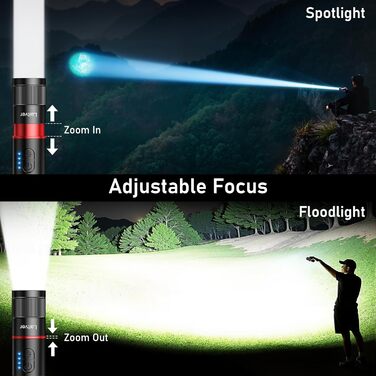 Ліхтар LED/UV перезарядна 2-в-1, Laitver 2000L, 395nm, чорний ліхтар, 6 режимів, збільшення, вологостійкий, для освітлення та виявлення сечі тварин