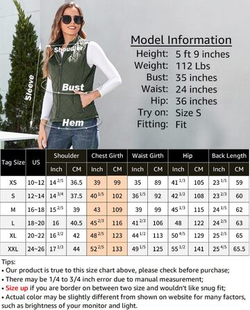 Жіноча легка куртка Longking з блискавкою, без рукавів, топ, кофта, для активного відпочинку (L, хакі)