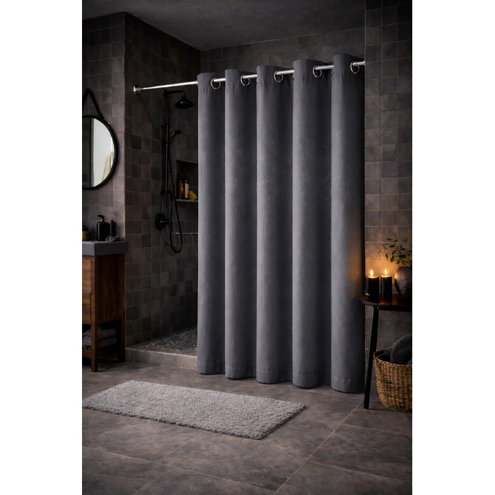 Текстильна штора для ванни NOW-ART, 200 x 200 см