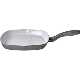 Prestige Earth Pan Grill Pan Induction - 28cm Pan - Non-Stick Pan, Recycled & Recyclable, Non-Toxic, Dishwasher Safe, Easy-Grip Handles, Grill Pan 28cm