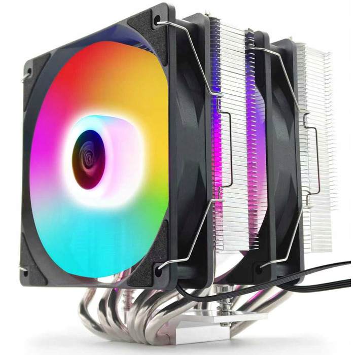 Система охолодження процесора PWM ARGB 240W для AMD та Intel LGA 1700/AM5, 6 теплових трубок