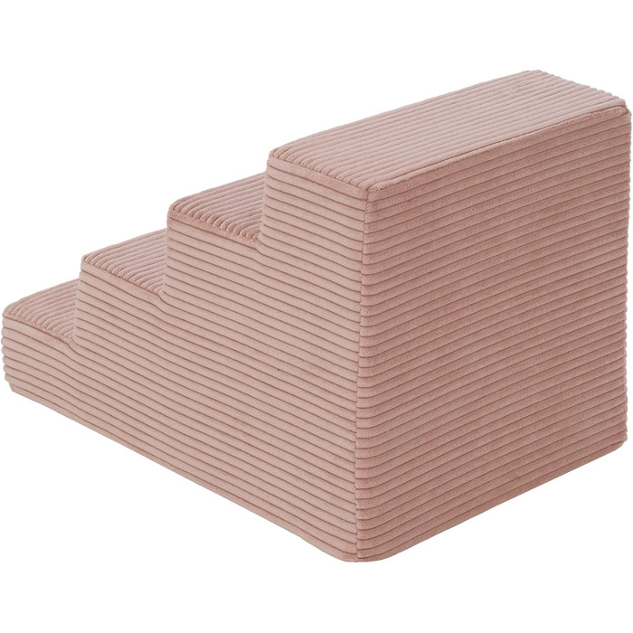 Сходинки для собак Velinda з 4 ступенями, для котів, домашніх тварин, допомога у вході, пінополіуретан (рожевий)