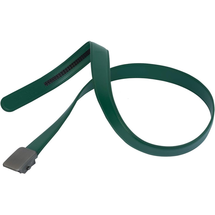 Чоловічий шкіряний ремінь Joseph Elliott з регулюванням на пряжці, колір хакі, з пряжкою з брашованої сталі