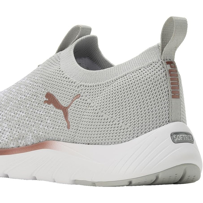 Жіночі кросівки Puma Softride Remi Slip-on для бігу та вулиці, 39 EU, сірий, білий, рожеве золото